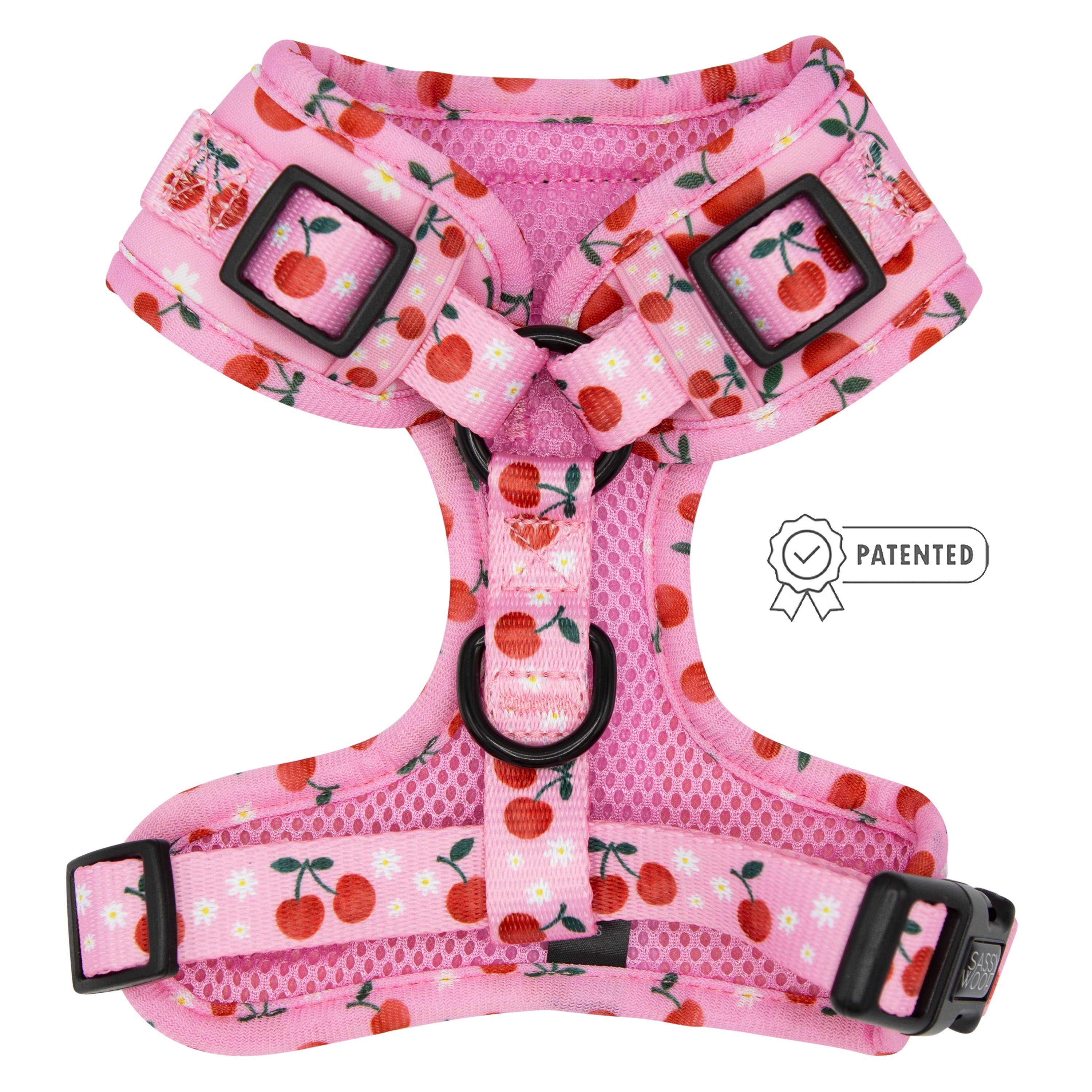 SASSY WOOF - Dog Adjustable Harness - Mon Cherry: XS